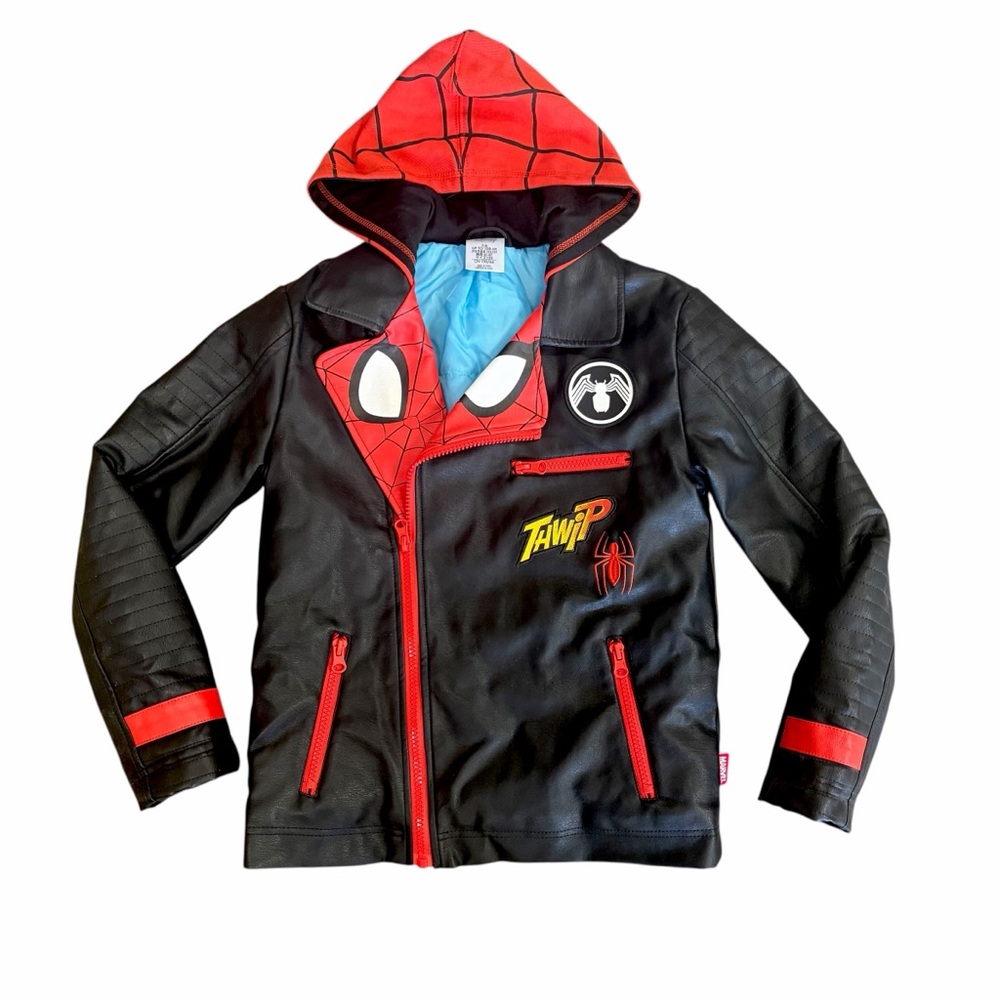 Disney Red and‎ Black Spider-Man Superhero Kids Jacket - 7/8
